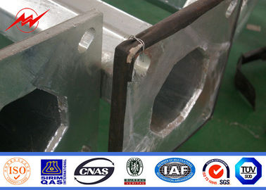 aço bonde galvanizado 1-30mm Polo para a transmissão de energia com flange e âncora Bol