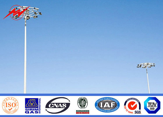 12 iluminação alta elétrica polos do mastro dos lados 50M com o Aotumatic que iça o sistema