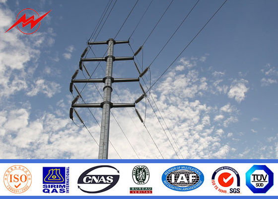 Galvanizado e betume Polo de aço para a linha Polo da distribuição de poder