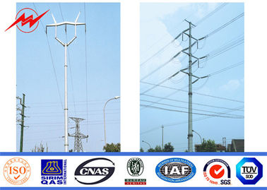 certificação poligonal do Iso do braço da cruz dobro de 75ft 4mm Q235 Hdg Electric Power Polo