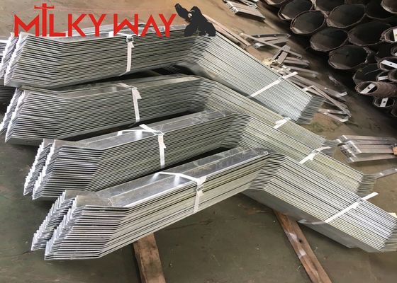 Pólo de semáforo galvanizado 10M Altura 7M Braço cruzado