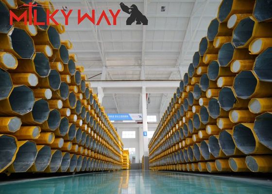 50ft Galvanizado Octogonal Mono Pole Tower para Distribuição de Comunicação