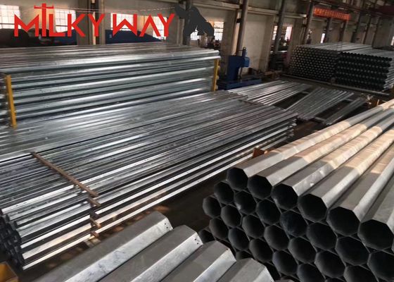 Pólo de semáforo galvanizado 10M Altura 7M Braço cruzado