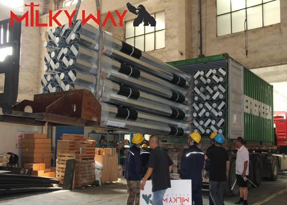 11m 3.8mm 7.2mm 80-100 microm média galvanização por imersão a quente para pólo de aço galvanizado durável