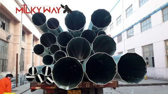 Torre Monopolo de Aço Q345 para Telecomunicações 18m-30m Galvanizada a Quente