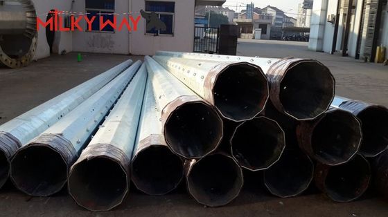 6-18m Polar de potência de aço galvanizado a quente Polar de potência elétrica para linha de transmissão