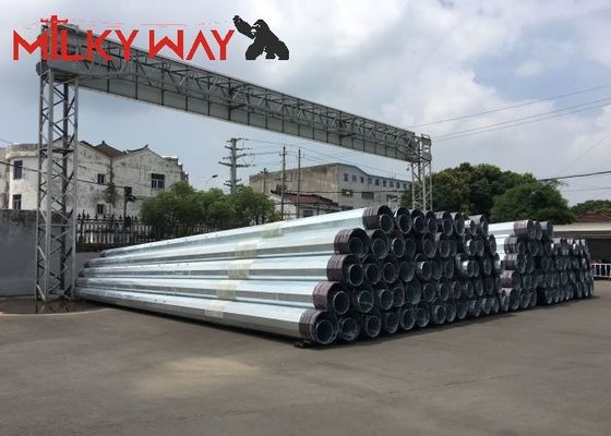 35FT 70FT 90FT Polar de potência de aço galvanizado octogonal com betume para linha de transmissão resistente à corrosão