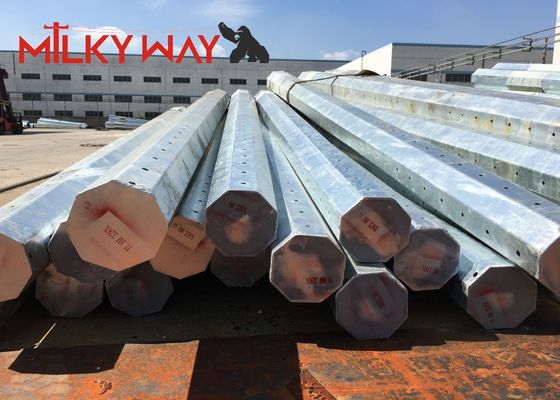 15m de aço galvanizado octogonal pólo utilitário 2.75mm espessura