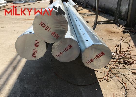 30ft 66kv Polar de Utilidade de Aço para Linha de Transmissão de Energia com Braços Duplos Projetado para Fácil Manutenção