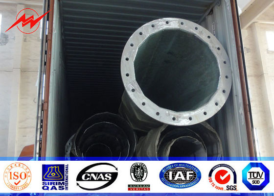 A distribuição galvanizada de Polo da corrente elétrica de 70ft para 132kv 69kv Filipinas projeta-se