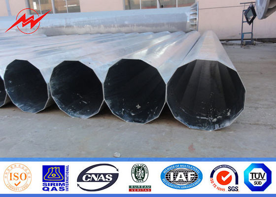 25ft a 75ft Concial bonde afilou polo de serviço público de aço, distribuição de poder de aço Polo 10kv ~ 550kv