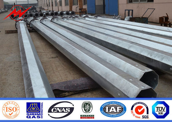 132 torre de Polo da carga do quilovolt 27Meter 1500kg mono para a telecomunicação móvel da transmissão