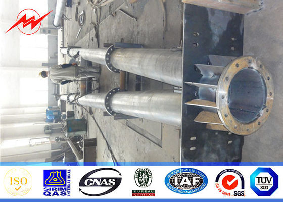 Poder tubular polo da subestação da transmissão de energia das torres da forma do ângulo do aço bonde