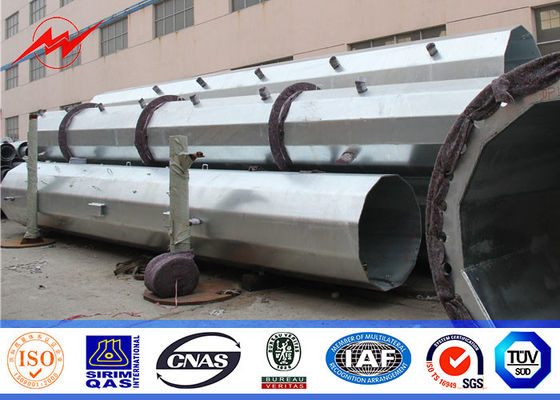 Torre de Polo da micro-ondas de aço de 16 lados mono para a linha de transmissão móvel