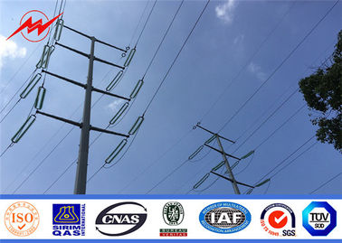 16M Alta Tensão Elétrica Polar de Aço Galvanizado Linha de Transmissão Polares de Utilidade Torre