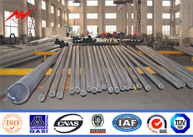 Poder de aço polo da altura de Q345 12m, galvanização elétrica de aço do mergulho quente de Polo