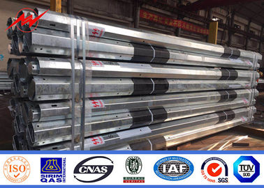 11m 12m 2 transmissão de energia de aço Polo dos segmentos S355JR Q345 com fibra de vidro