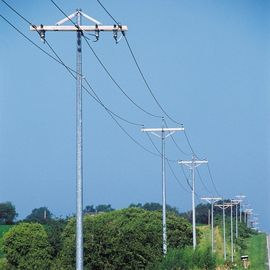 2.75*127*248*10670mm GR, poder de aço polo Monopoles de 345 Mpa HDG com AWS D1.1
