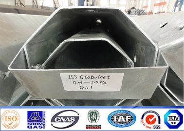 9m 4kn polo de serviço público de aço para a linha de transmissão elétrica aérea projeto