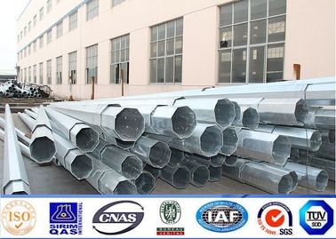 86KV galvanizou o poder de aço polo de 11m, espessura de aço de Polo 3mm da transmissão