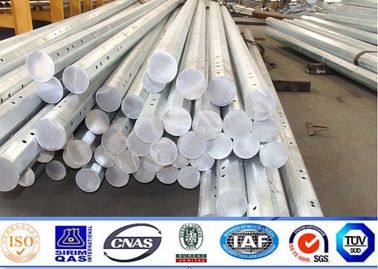 86KV galvanizou o poder de aço polo de 11m, espessura de aço de Polo 3mm da transmissão