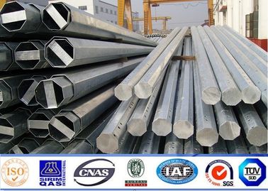 86KV galvanizou o poder de aço polo de 11m, espessura de aço de Polo 3mm da transmissão