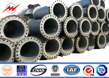 Myanmar Q345 flangeou corrente elétrica Polo com braço transversal e galvanização 2 seções