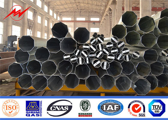 Transmissão Gabão Q345 polo de serviço público de aço, poder polos 10m 330KG do metal