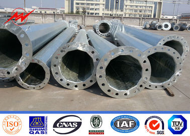 Estrutura elétrica Polo de aço galvanizado mastros, linha de transmissão de energia Polo
