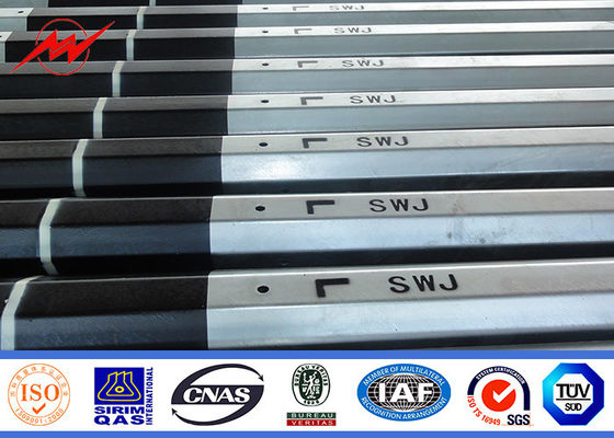 A transmissão de energia Polos da baixa tensão 33kv, anti oxidação galvanizou Polos de aço