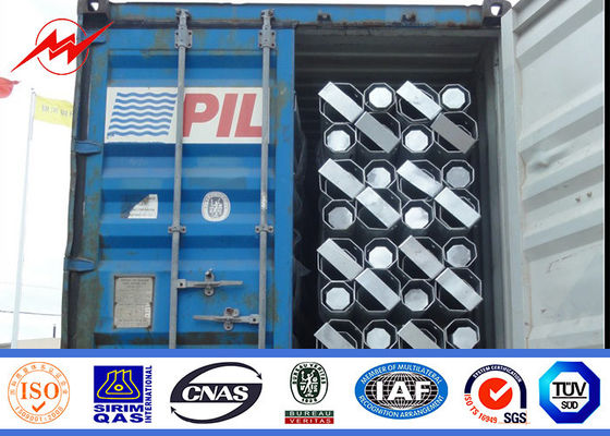 A transmissão de energia Polos da baixa tensão 33kv, anti oxidação galvanizou Polos de aço