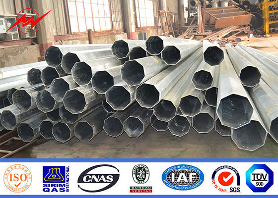 Poder polo de aço de serviço público bonde galvanizado para 69kv fora da linha da distribuição