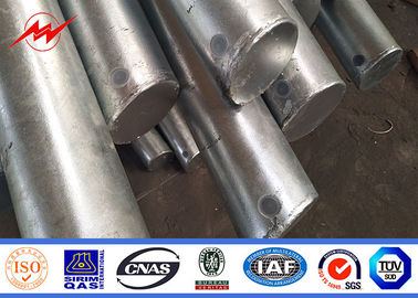 Cor de superfície galvanizada do preto de aço alto de polo claro de rua do mastro 16m