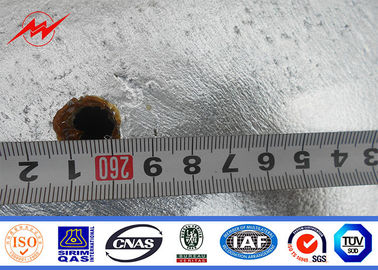69KV 45FT 2 padrão de aço galvanizado bonde de Segements Polo Filipinas NEA