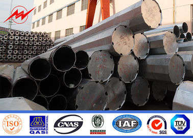 14m 2500 aço bonde Polo galvanizado Polo do enterro direto de Dan 2 Segements Monopole