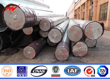 14m 2500 aço bonde Polo galvanizado Polo do enterro direto de Dan 2 Segements Monopole