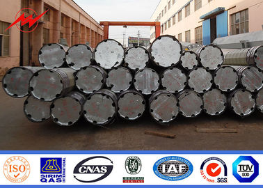 14m 2500 aço bonde Polo galvanizado Polo do enterro direto de Dan 2 Segements Monopole