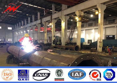 mergulho quente Polo galvanizado de 90FT 100FT 105FT, transmissão de aço durável Polos