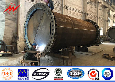 8 lados 5kn carregam o tipo de aço padrão do enterro de polo de poder de 14m da galvanização