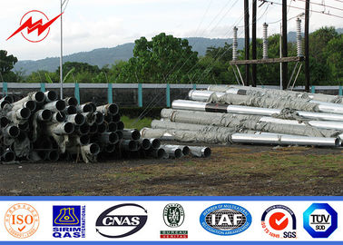 velocidade do vento da galvanização 30m de Polos da transmissão do aço bonde de 8m 5KN Q345/S