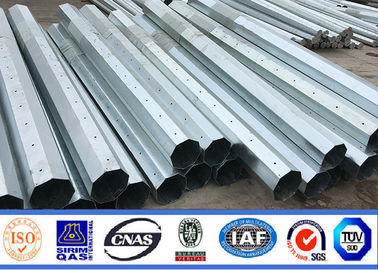 mergulho quente Polo de aço octogonal galvanizado de 8m 11m para a linha de transmissão