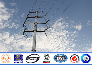 linha de transmissão corrente elétrica do metal 240kv de 18m Polo para a torre de aço de Polo