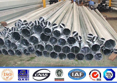 Poder de aço polo da altura de Q345 12m, galvanização elétrica de aço do mergulho quente de Polo