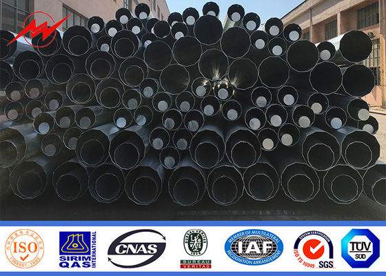 10kv redondo ~ 550kv poder Polo tubular de aço para a linha de transmissão projeto