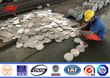 tipo 3 Polo de aço galvanizado Segements da flange de 90FT Monopole com betume