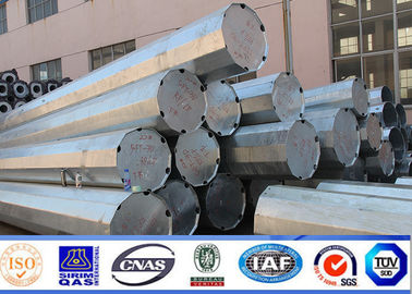 distribuição de aço Polos de polo de poder dos isoladores bondes poligonais de 50FT para 132KV