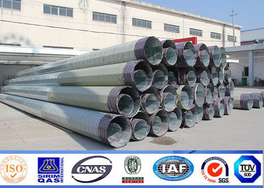 16m 2500dan Galvanização Torre de Aço Pólo 90ft África Linha de Transmissão Post Metal