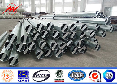 Linha de transmissão de energia elétrica Polo espessura média do revestimento 86 microns Galvanização por imersão a quente