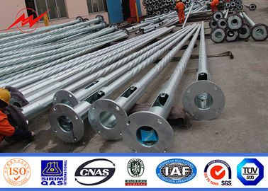 O mergulho quente de Q345 Q235 galvanizou o soldado dobro polo claro do braço 12m