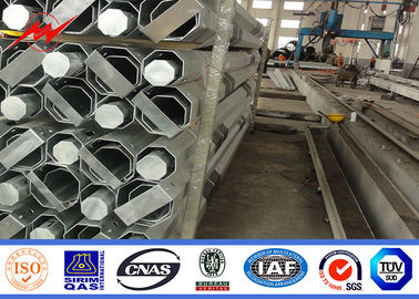 11m 3.8mm 2 coluna elétrica de aço galvanizada da transmissão de Polo da seção FRP